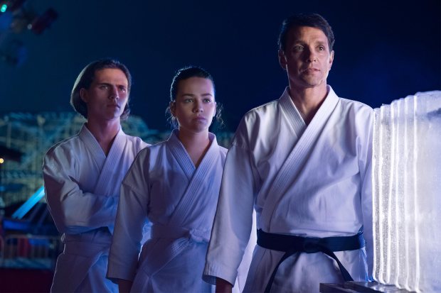 Cobra Kai
Pictured: Tanner Buchanan, Mary Mouser, Ralph Macchio